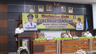 Gubernur Arinal Djunaidi Berikan Arahan kepada Sejumlah Perangkat Daerah Pemkab Pringsewu