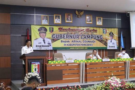 Gubernur Arinal Djunaidi Berikan Arahan kepada Sejumlah Perangkat Daerah Pemkab Pringsewu