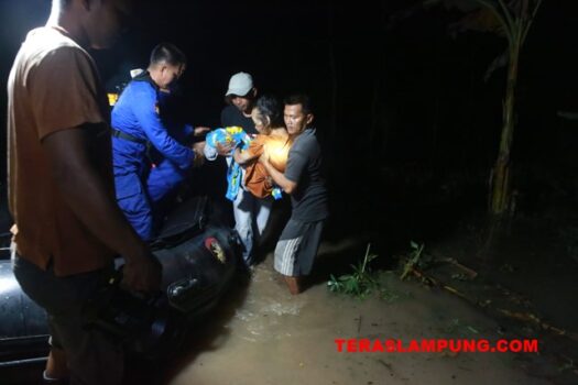 Banjir di Lampung Selatan: Ratusan Rumah Terendam, Dua Orang Meninggal, Dua Belum Ditemukan
