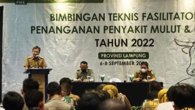 Pemprov Lampung Gelar Bimbingan Teknis Penanganan Penyakit Mulut dan Kuku