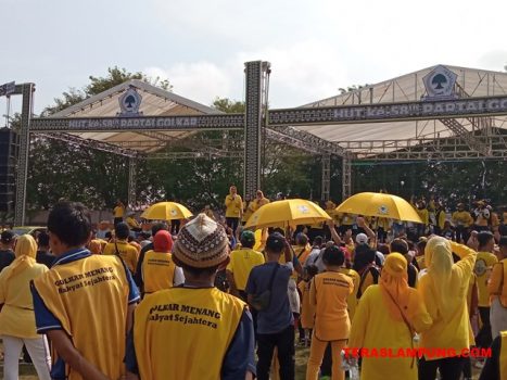Berhadiah Mobil, Ribuan Warga Lampung Ikuti Jalan Sehat Partai Golkar
