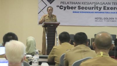 Kadis Kominfotik Lampung Buka Acara Pelatihan Teknis Keamanan Siber