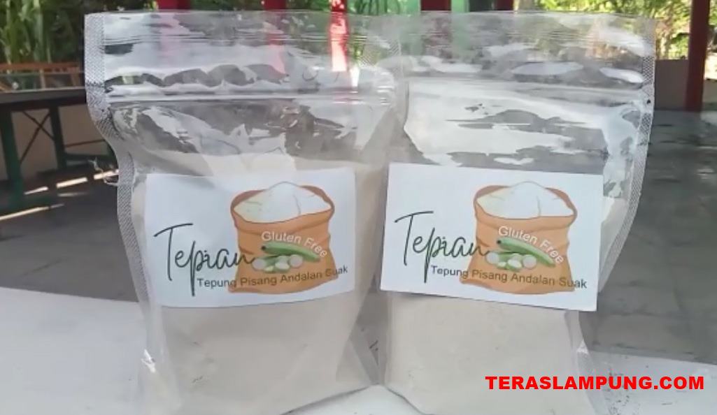 Inovatif! Ibu-ibu Warga Desa Suak Lamsel Olah Pisang Jadi Tepung Bebas Gluten