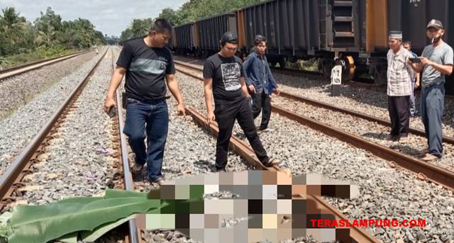 Warga Banten Tewas Tersambar Kereta Api di Padangratu Lampung Utara