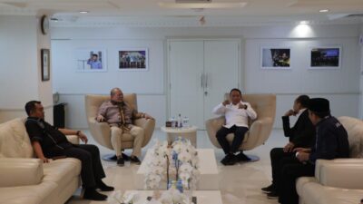 Bahas Persiapan Kejurnas Muaythai, LaNyalla Mataliti dan Bustami Zainudin Temui Menpora