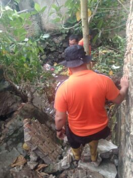 Talut Longsor di Kali Simpur Dua, Dinas PU Bandarlampung akan Segera Perbaiki