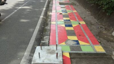 20 Titik Trotoar di Bandarlampung Dicor ‘Siluman’, Pemkot Tidak Tahu