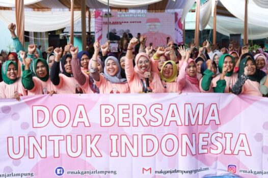 Relawan Mak Ganjar di Lampung Tengah Gemakan Doa untuk Indonesia Lebih Baik