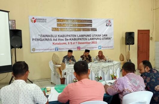 Informasi Pelanggaran Pemilu, Bawaslu Lampung Utara Minta Panwascam Turut Sampaikan ke Publik