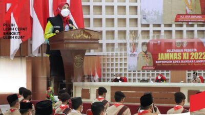 Walikota Bandarlampung Lepas Kontingen Jambore Nasional