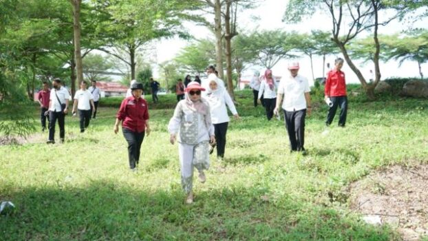 Pemda Lamsel dan  Ketua PMI Lampung Selatan  Tinjau Kesiapan Lokasi Jumbara