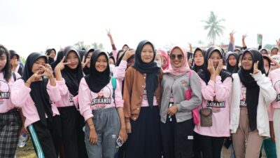 Ajak Perempuan Milenial Kabupaten Way Kanan Hidup Sehat, Srikandi Ganjar Lampung Gelar Kegiatan Jalan Pagi
