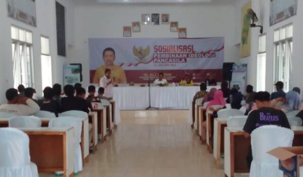 Ali Imron Sosialisasikan Ideologi Pancasila di Braja Harjosari