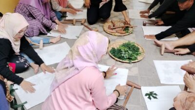 Mak Ganjar Lampung Gelar Pelatihan Kerajinan Tangan dengan Metode Ecoprint