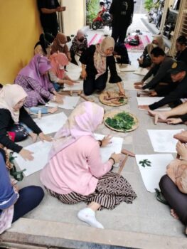 Mak Ganjar Lampung Gelar Pelatihan Kerajinan Tangan dengan Metode Ecoprint