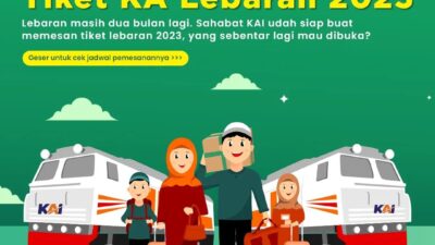 Mulai 26 Februari, Tiket KA Lebaran Sudah Dapat Dipesan