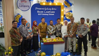 Bupati Pesawaran Resmikan Relokasi Gedung Baru Bank Lampung KCP Gedong Tataan