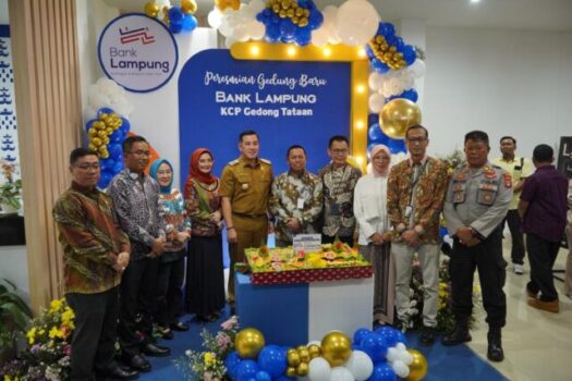 Bupati Pesawaran Resmikan Relokasi Gedung Baru Bank Lampung KCP Gedong Tataan