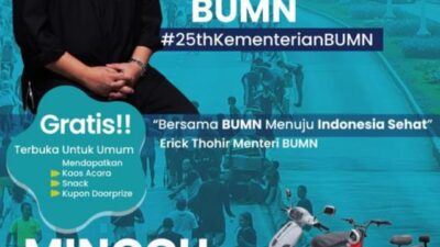 Tingkatkan Kesadaran Berolahraga, Jasindo Gelar Jalan Sehat di Riau dan Lampung