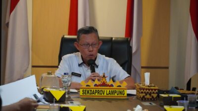 Sekdaprov Lampung Pimpin Rapat Pembahasan Penyampaian Laporan Kegiatan dan Laporan Keuangan Korpri 2022