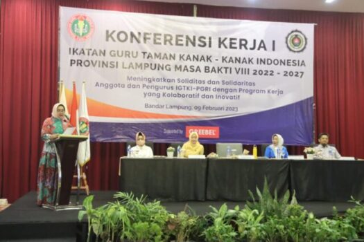 Bunda PAUD Lampung Buka Konferensi Kerja IGTKI 