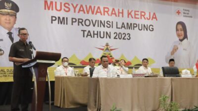 Sekdaprov Lampung Buka Musyawarah Kerja PMI