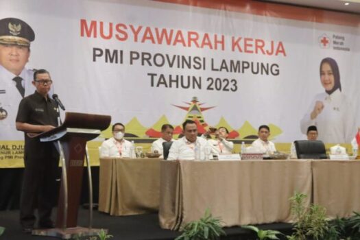 Sekdaprov Lampung Buka Musyawarah Kerja PMI