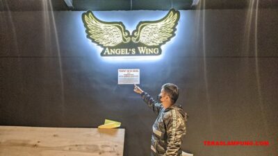 Baru Beroperasi, Kafe dan Resto Angel’s Wing Disegel Walikota Bandarlampung