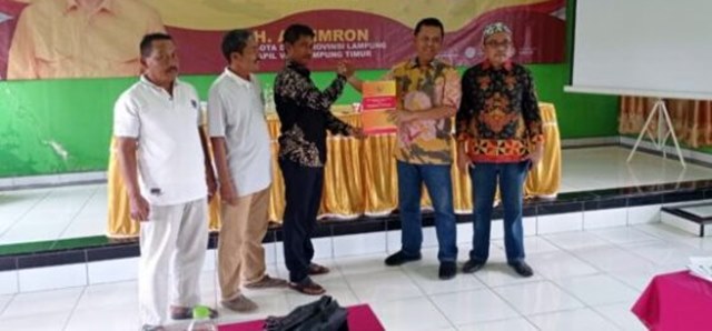 Ali Imron Lakukan Pembinaan Ideologi Pancasila di Desa Labuhanratu Baru