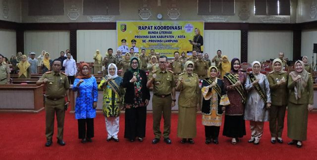 Sekdaprov Lampung Buka Rakor Bunda Literasi Provinsi dan Kabupaten/Kota