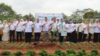 Pemprov Lampung Ikuti Penanaman 1000 Pohon Buah Secara Serentak