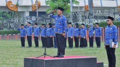 Pemerintah Provinsi Lampung Gelar Upacara Gabungan