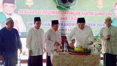 Jaringan Santri Sumatera Gelar Deklarasi Dukung Ganjar Pranowo Presiden 2024