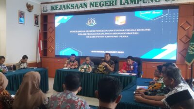 Dana Desa, Kejari Lampung Utara Siap Tindak Tegas Oknum Camat Nakal