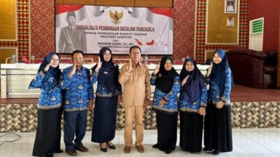 Mingrum Gumay Lakukan Pembinaan Ideologi Pancasila bagi Pelajar di Lampung Tengah