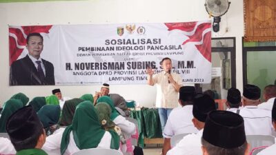 Noverisman Subing Ajak Warga Lamtim Lestarikan Nilai-Nilai Pancasila