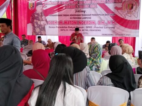 Watoni Noerdin Sosialisasikan Perda tentang Penghapusan Kekerasan Terhadap Perempuan dan Anak