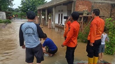 Banjir Rendam Ratusan Rumah di Lampung Utara