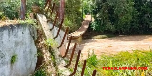 Banjir di Lampung Utara, Satu Jembatan dan Enam Gazebo Rusak Parah