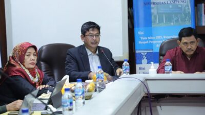 Unila dan Dewas BLU Gelar Rapat Koordinasi