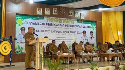 Kepala Bappeda Lampung Buka Musrenbang RKPD 2024 Kabupaten Lampung Timur