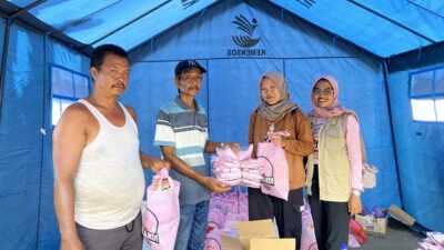 Srikandi Ganjar Lampung Bantu Korban Banjir di Kotabumi Selatan