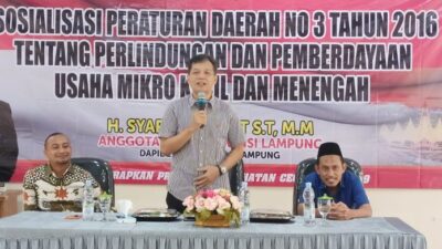 Syarif Hidayat Sosialisasikan Perda Perlindungan dan Pemberdayaan UMKM