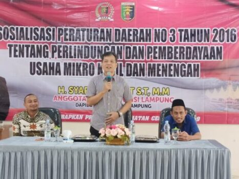 Syarif Hidayat Sosialisasikan Perda Perlindungan dan Pemberdayaan UMKM