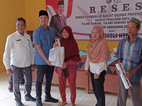 Veri Agusli Lakukan Reses di Panaragan Jaya Tulangbawang Barat