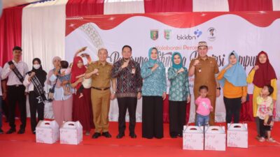 Ketua TP PKK Lampung Buka Bakti Sosial Kolaborasi Percepatan Penurunan Stunting