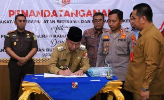 Pemkab Lampung Utara dan Instansi Vertikal BUMN Teken MoU Pembentukan Mal Pelayanan Publik