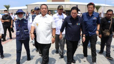 Gubernur Arinal Djunaidi Dampingi Menteri BUMN Tinjau Wahana Wisata Krakatau Park