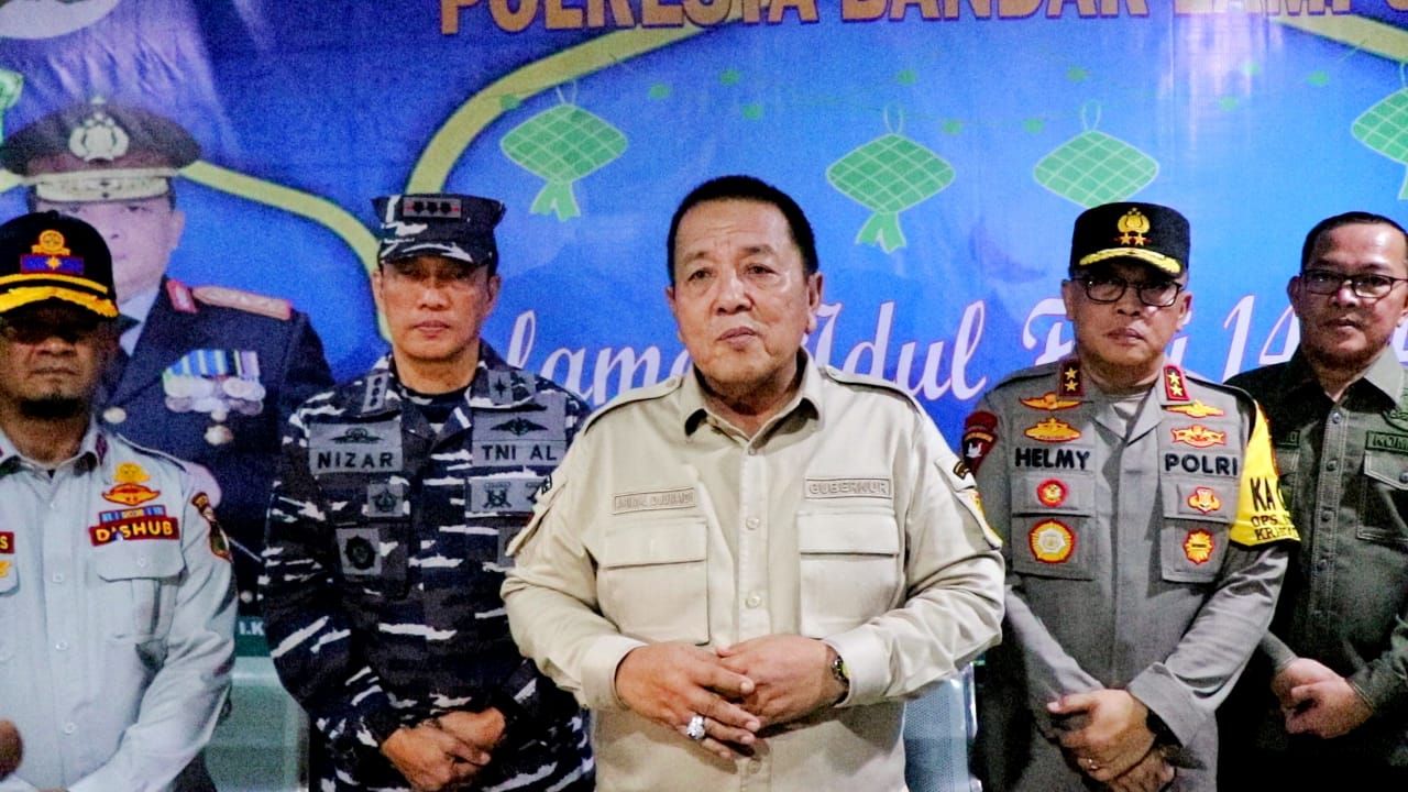 Gubernur Arinal Djunaidi Pantau Situasi Malam Jelang Idulfitri 1444 H