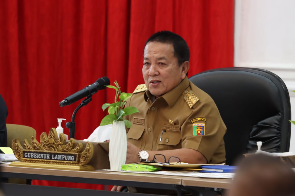 Gubernur Lampung Pimpin Rakor Kesiapan Daerah Jelang Idulfitri 1444 H
